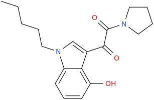 1-(1-pentyl-4-hydroxy-indole-3-yl)-1,2-dioxo-2-(pyrrolidine-1-yl)ethane.png