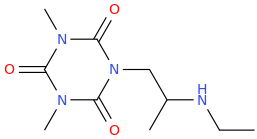 1-(2,4,6-trioxo-1,3,5-triaza-3,5-dimethylcyclohexane-1-yl)-2-(ethylamino)propane.png