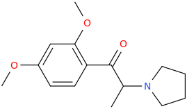 1-(2,4-dimethoxyphenyl)-1-oxo-2-(1-pyrrolidinyl)propane.png