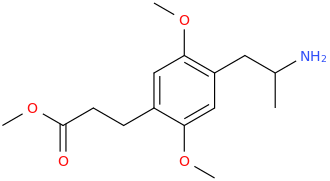 1-(2,5-dimethoxy-4-(2-carbomethoxyethyl)phenyl)-2-aminopropane.png