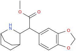 1-(2-azabicyclo[2.2.2]octane-3-yl)-1-carbomethoxy-1-(3,4-methylenedioxyphenyl)methane.png