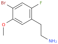 1-(2-fluoro-4-bromo-5-methoxyphenyl)-2-aminoethane.png