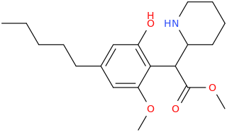 1-(2-hydroxy-4-pentyl-6-methoxyphenyl)-1-carbomethoxy-1-(piperidin-2-yl)methane.png