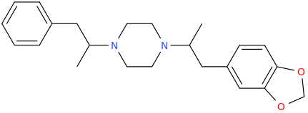 1-(2-phenyl-1-methylethyl)-4-(2-(3,4-methylenedioxyphenyl)-1-methylethyl)piperazine.png