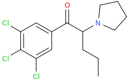 1-(3,4,5-trichlorophenyl)-1-oxo-2-(1-pyrrolidinyl)pentane.png
