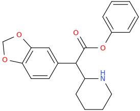 1-(3,4-methylenedioxyphenyl)-1-carbophenoxy-1-(2-piperidinyl)methane.png