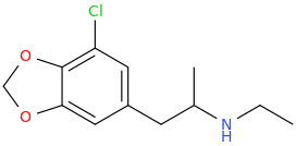 1-(3-chloro-4,5-methylenedioxyphenyl)-2-ethylaminopropane.png