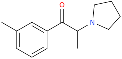 1-(3-methylphenyl)-1-oxo-2-(1-pyrrolidinyl)propane.png
