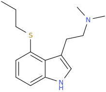 1-(4-(propyl)thio-indole-3-yl)-2-dimethylaminoethane.png