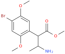 1-(4-bromo-2,5-dimethoxyphenyl)-1-carbomethoxy-2-aminopropane.png