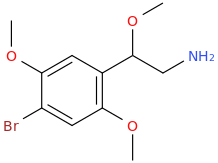 1-(4-bromo-2,5-dimethoxyphenyl)-1-methoxy-2-aminoethane.png
