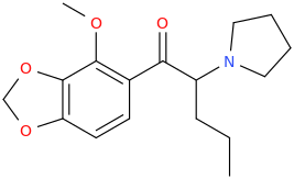 1-(4-methoxy-1,3-benzodioxole-5-yl)-1-oxo-2-(1-pyrrolidinyl)pentane.png