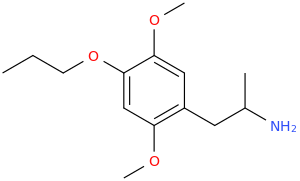 1-(4-propoxy-2,5-dimethoxyphenyl)-2-aminopropane.png