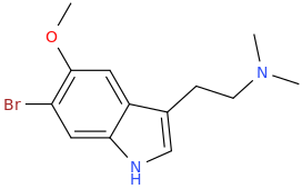 1-(5-methoxy-6-bromoindole-3-yl)-2-dimethylaminoethane.png