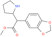 1-carbomethoxy-1-(3,4-methylenedioxyphenyl)-1-(2-pyrrolidinyl)methane.png