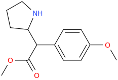 1-carbomethoxy-1-(4-methoxyphenyl)-1-(2-pyrrolidinyl)methane.png