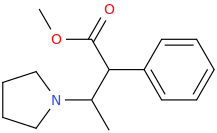 1-carbomethoxy-1-phenyl-2-(pyrrolidin-1-yl)propane.png