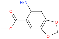 1-carbomethoxy-6-amino-3,4-methylenedioxybenzene.png