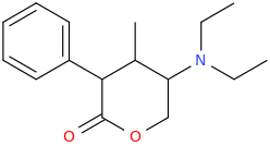 1-diethylamino-2-methyl-3-phenyl-4-oxo-5-oxacyclohexane.png