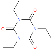 1-ethyl-3-ethyl-5-ethyl-1,3,5-triazinane-2,4,6-trione.png