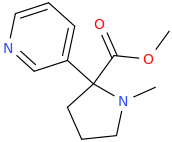 1-methyl-2-carbomethoxy-2-(3-pyridinyl)pyrrolidine.png