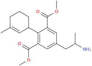 1-methyl-3-(2,6-dicarbomethoxy-4-(2-aminopropyl)-phenyl)-cyclohex-1-ene.png