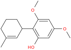 1-methyl-3-(2-hydroxy-4,6-dimethoxyphenyl)cyclohex-1-ene.png