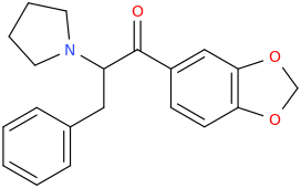 1-oxo-1-(1,3-benzodioxole-5-yl)-2-(1-pyrrolidinyl)-3-phenylpropane.png