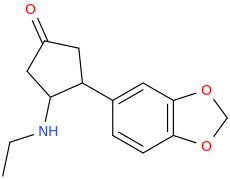 1-oxo-3-(3,4-methylenedioxyphenyl)-4-ethylaminocyclopentane.png