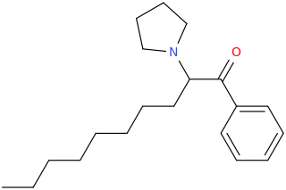 1-phenyl-1-oxo-2(1-pyrrolidinyl)decane.png