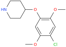2,5-dimethoxy-4-chlorophenyl piperidin-4-yl ether.png