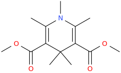 2,6-dimethyl-3,5-bis-carbomethoxy-N-methyl-1-aza-4,4-dimethyl-cyclohex-2,5-diene.png