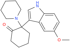2-(1-piperidinyl)-2-(5-methoxyindole-3-yl)-cyclohexanone.png