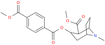 2-carbomethoxy-3-(4-carbomethoxyphenylcarbonyloxy)-8-methyl-8-azabicyclo[3.2.1]octane.png