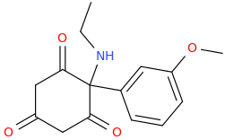 2-ethylamino-2-(3-methoxyphenyl)-1,3,5-trioxocyclohexane.png