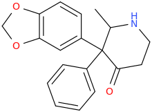 2-methyl-3-phenyl-3-(3,4-methylenedioxyphenyl)-4-oxopiperidine.png