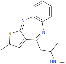 2-methyl-4-(2-methylaminopropyl)-thieno[2,3-b][1,5]benzodiazepine.png