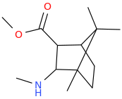 2-methylamino-3-carbomethoxy-1,7,7-trimethylbicyclo%5b2.2.1%5dheptane.png