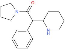 2-phenyl-1-oxo-(1-pyrrolidinyl)-2-(2-piperidinyl)ethane.png
