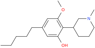 3-(2-methoxy-4-pentyl-6-hydroxyphenyl)-1-methylpiperidine.png