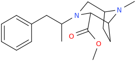 3-(2-phenyl-1-methylethyl)-2-carbomethoxy-8-methyl-3,8-diazabicyclo[3.2.1]octane.png