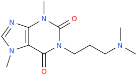 3-(3,7-dimethyl-2,6-dioxopurine-1-yl)-1-dimethylaminopropane.png
