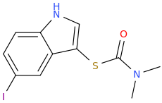 3-(dimethylaminocarbonylthio)-5-iodoindole.png