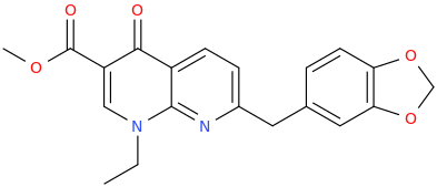 3-carbomethoxy-1-ethyl-4-oxo-7-piperonyl-1,8-naphthyridine.png
