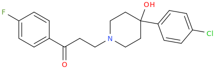 4-hydroxy-4-(4-chlorophenyl)-1-(3-oxo-3-(4-fluorophenyl)propyl)piperidine.png