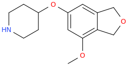 4-methoxy-2-oxaindan-6-yl piperidine-4-yl ether.png