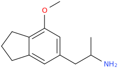 4-methoxy-6-(2-aminopropyl)indan.png