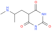 5-(2-methylaminopropyl)-1,3-diazinane-2,4,6-trione.png