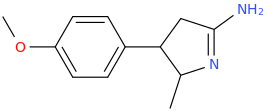 5-(4-methoxyphenyl)-2-amino-3-aza-4-methylcyclopent-2-ene.png