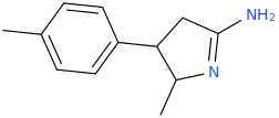 5-(4-methylphenyl)-2-amino-3-aza-4-methylcyclopent-2-ene.png
